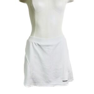 Reebok Sportswear Tennis Skort White Lined Inner Brief Size Small Tennis Prep
